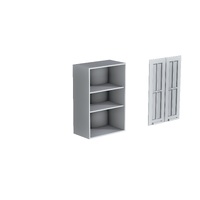 Навесной шкаф 600 со стеклом ВВС 600 Орхидея / Аленушка 